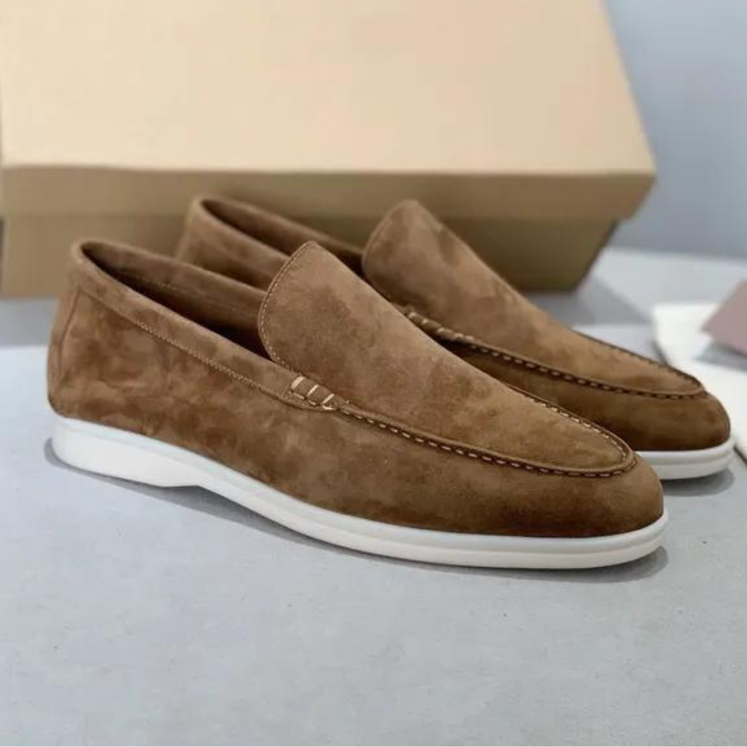 Lucas | Luxe suède heren loafers