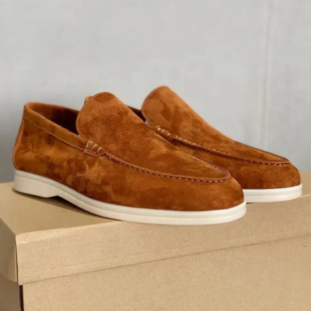 Lucas | Luxe suède heren loafers