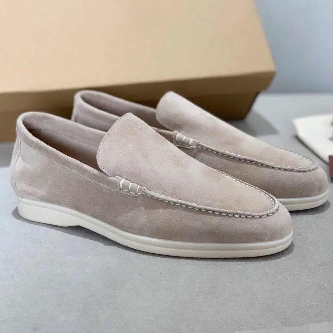 Lucas | Luxe suède heren loafers