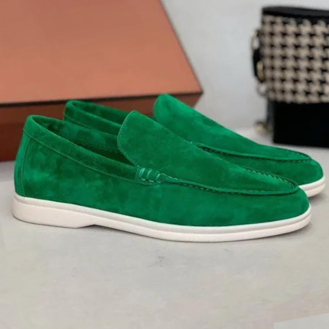 Lucas | Luxe suède heren loafers