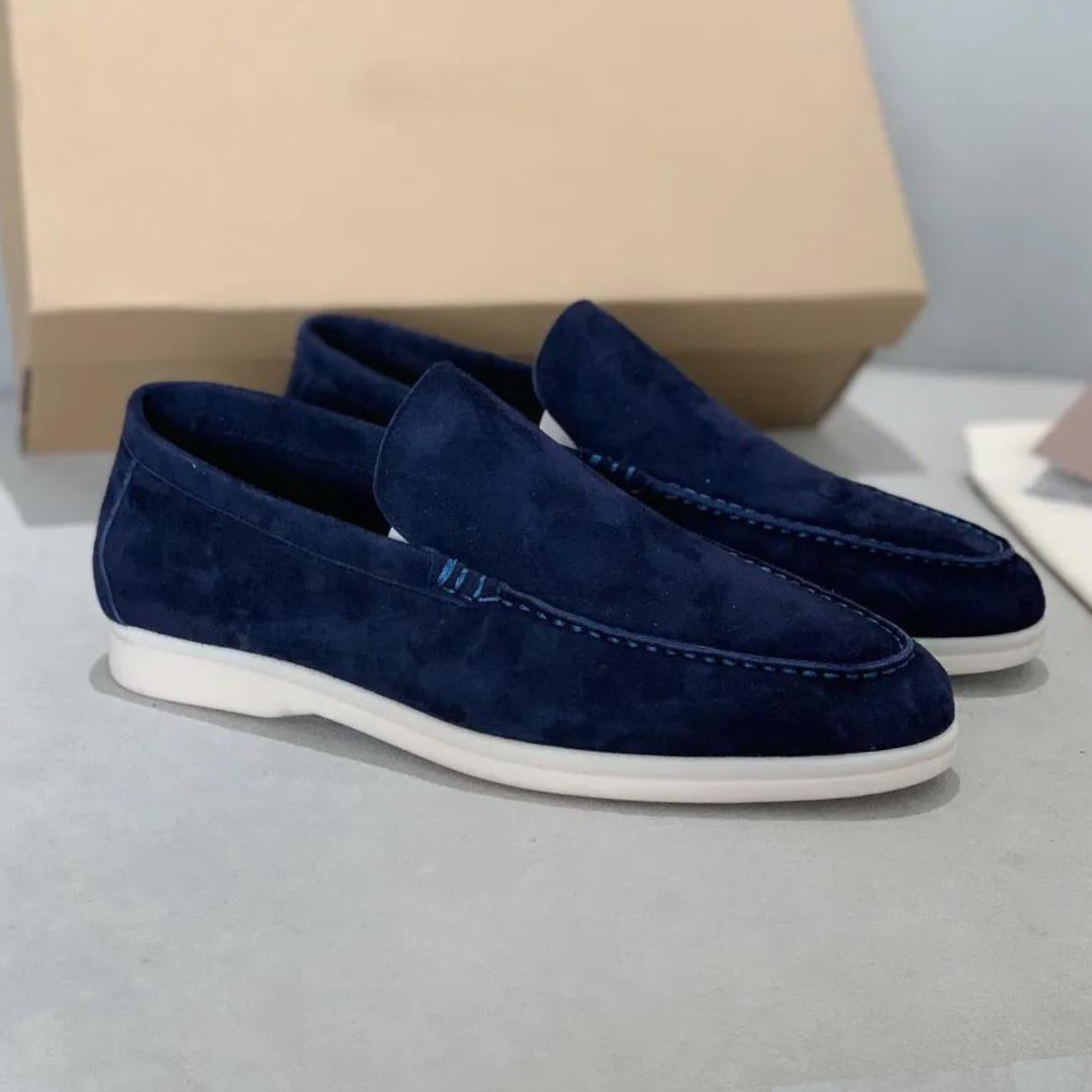 Lucas | Luxe suède heren loafers