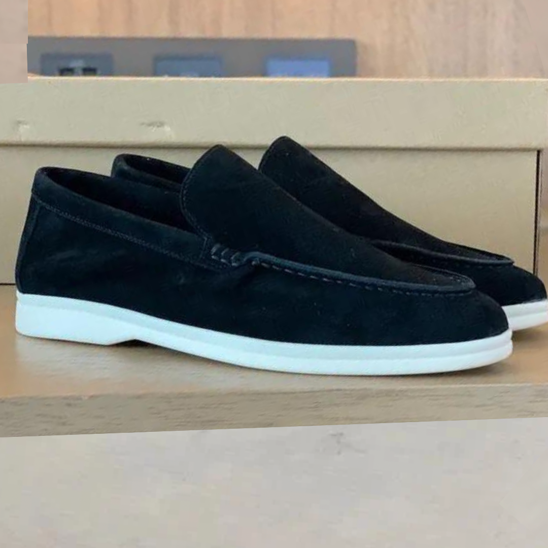 Lucas | Luxe suède heren loafers