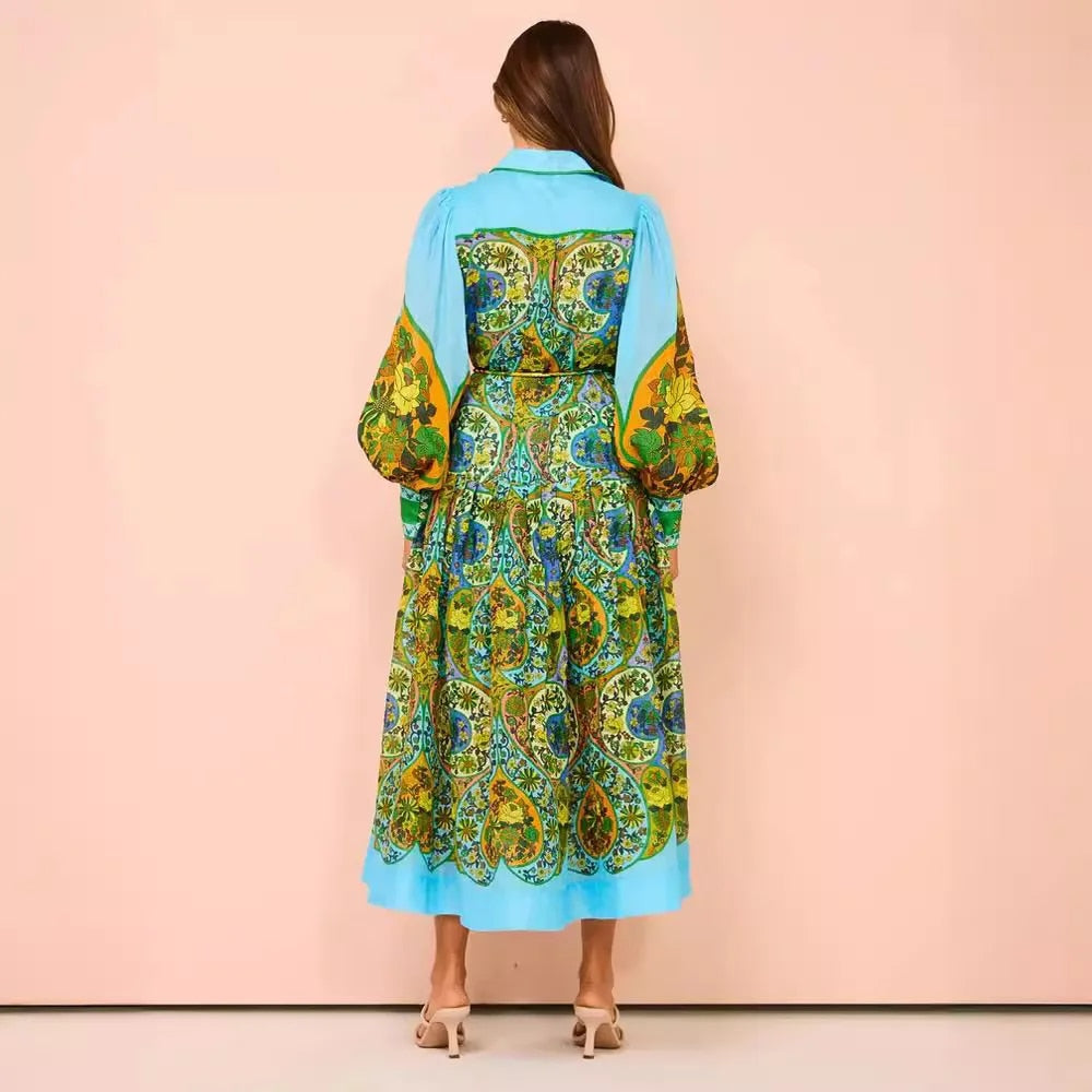 Boho - Maxi Jurk Met Print Dames