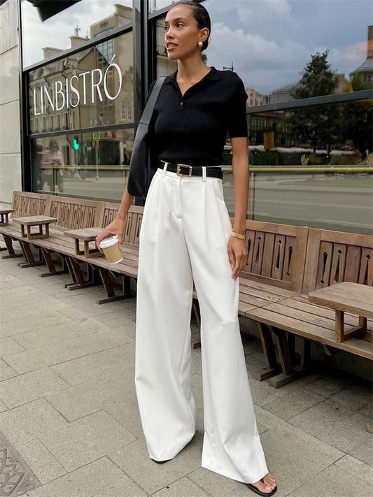 Olivia | Witte chino broek