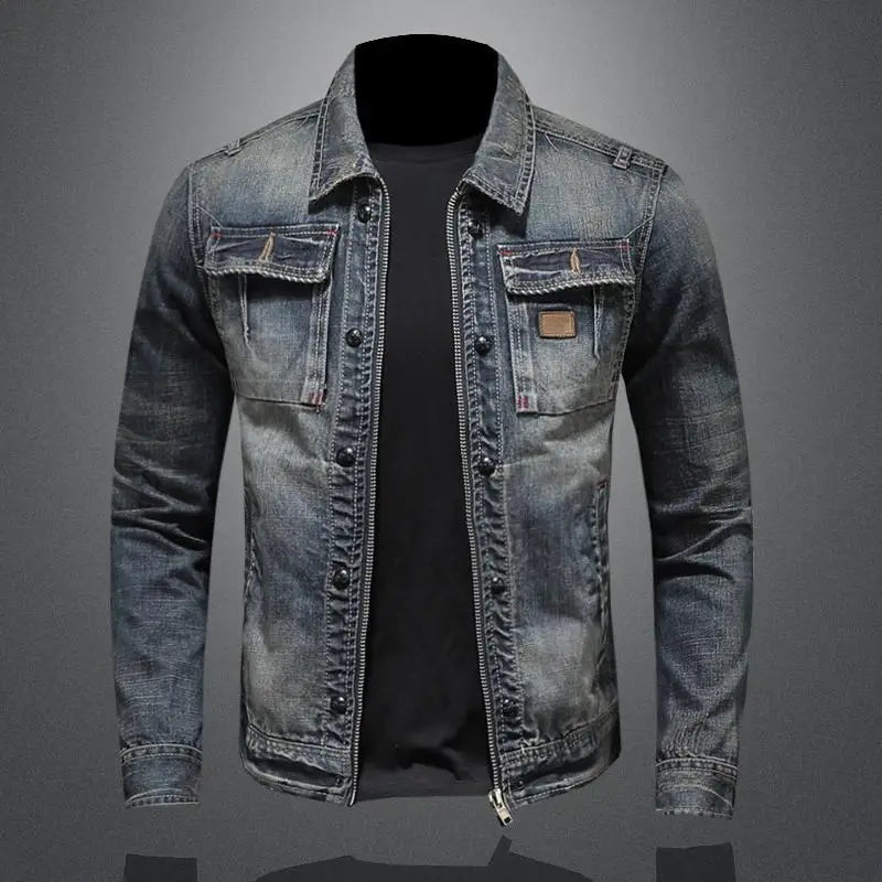 Antoine – Retro denim jack voor vintage stijl