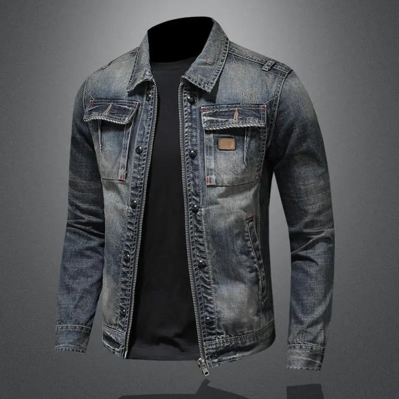 Antoine – Retro denim jack voor vintage stijl