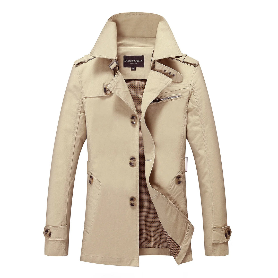 Short Premium Trenchcoat Heren Jas - Hugo