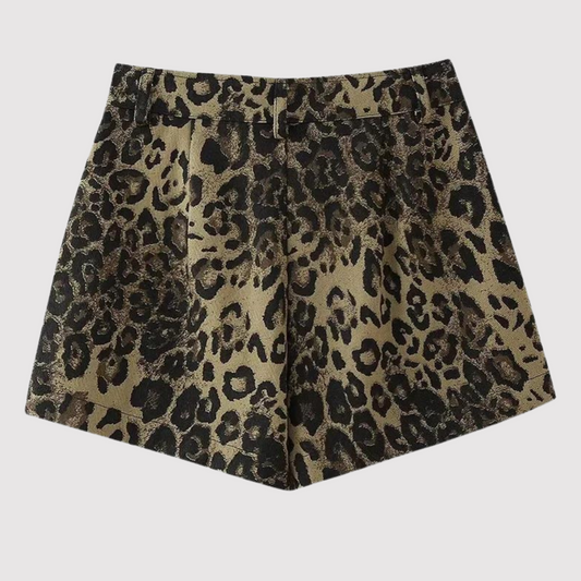 Frances - Shorts met luipaardprint