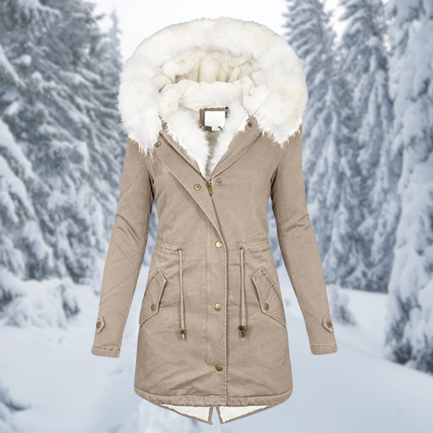 Jane - Winter Dames Warm Jasje Medium-Lang