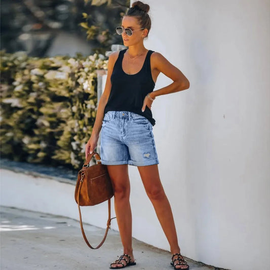 Anna - Denim shorts