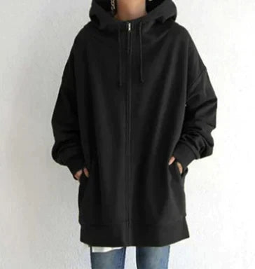 Allie - Winterhoodie met rits voor dames