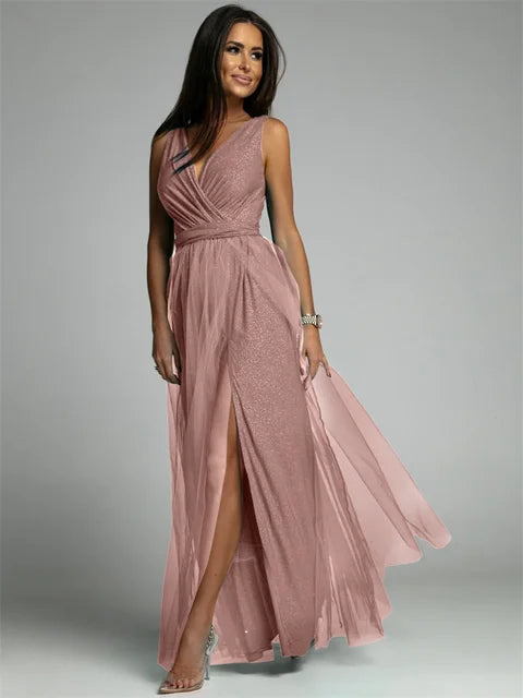 Vienna - Elegante Maxi Jurk Met Split