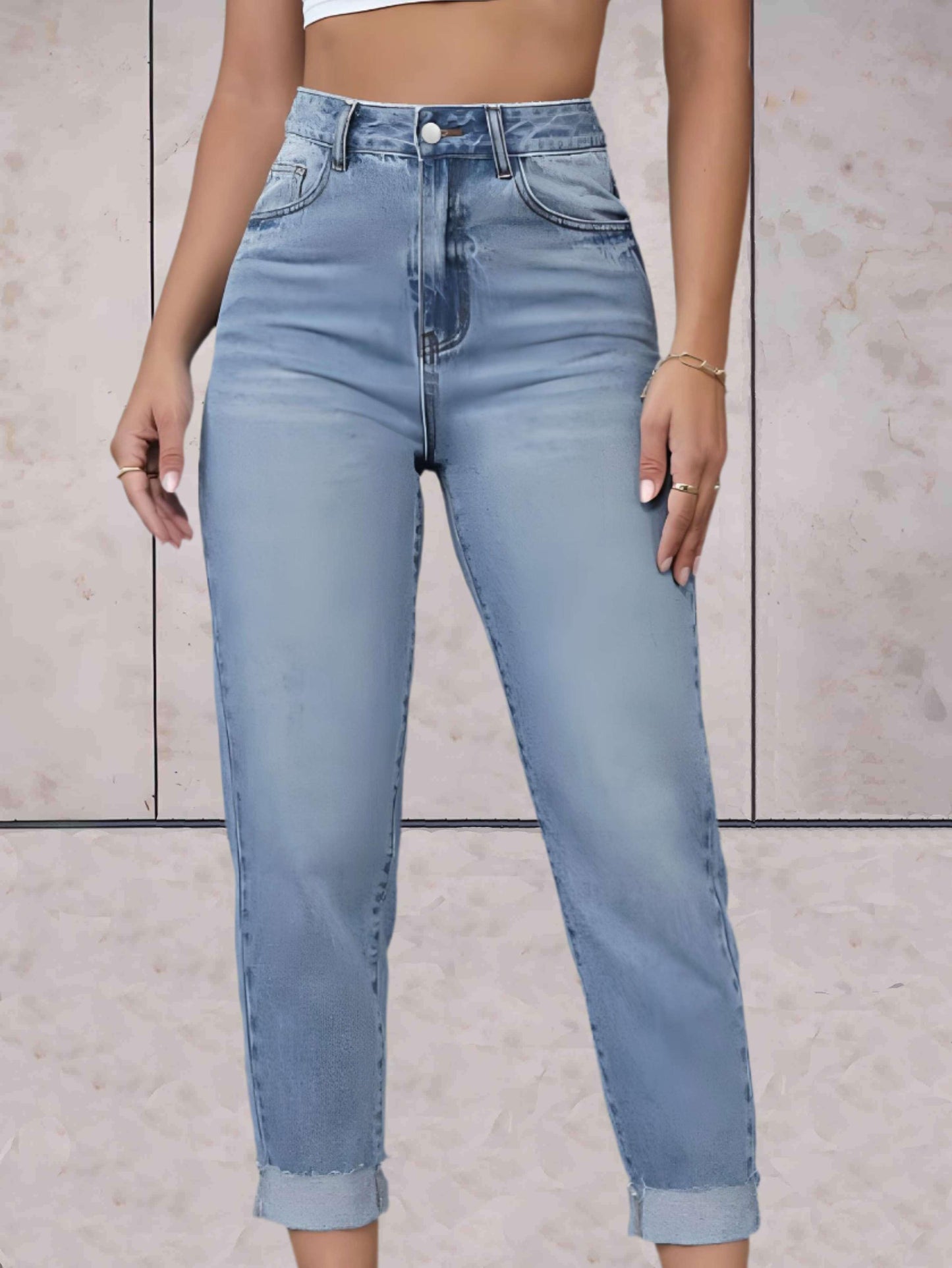 Eline - Stijlvolle hoge taille jeans