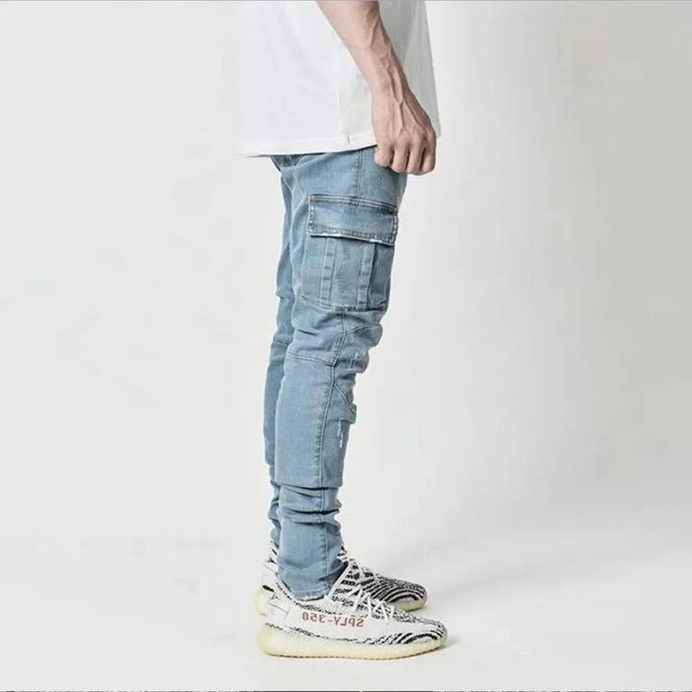 Fernand - Heren Denim Cargo Broek