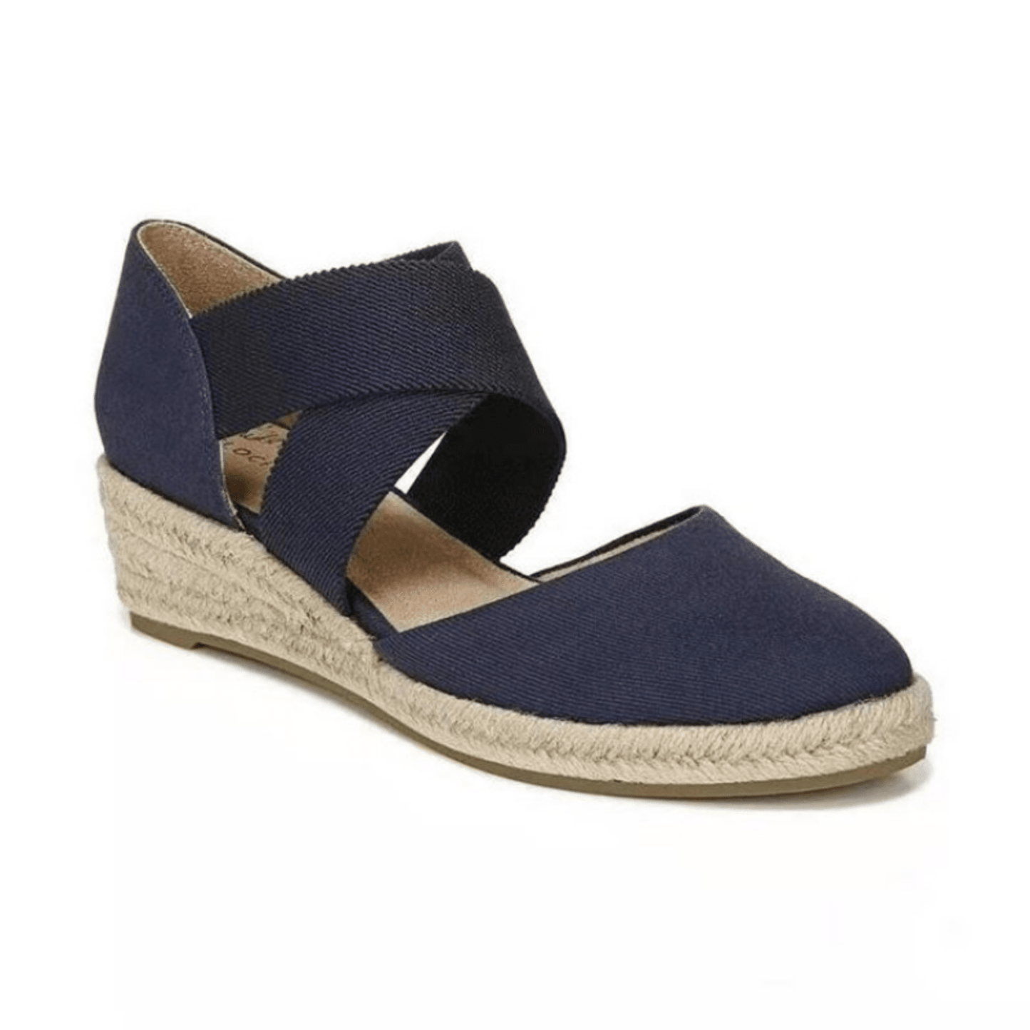 Mila | Espadrilles met kruisband & sleehak van touw