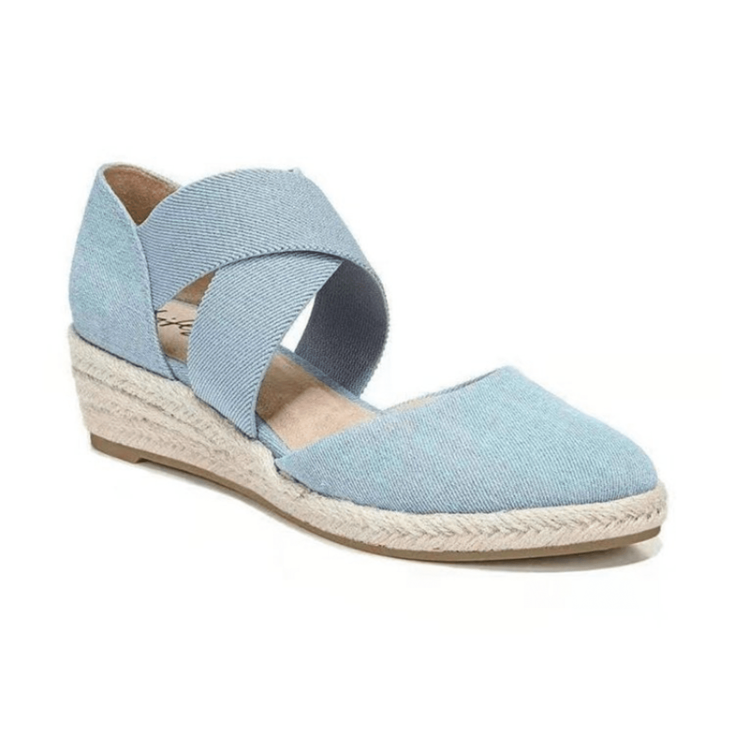 Mila | Espadrilles met kruisband & sleehak van touw