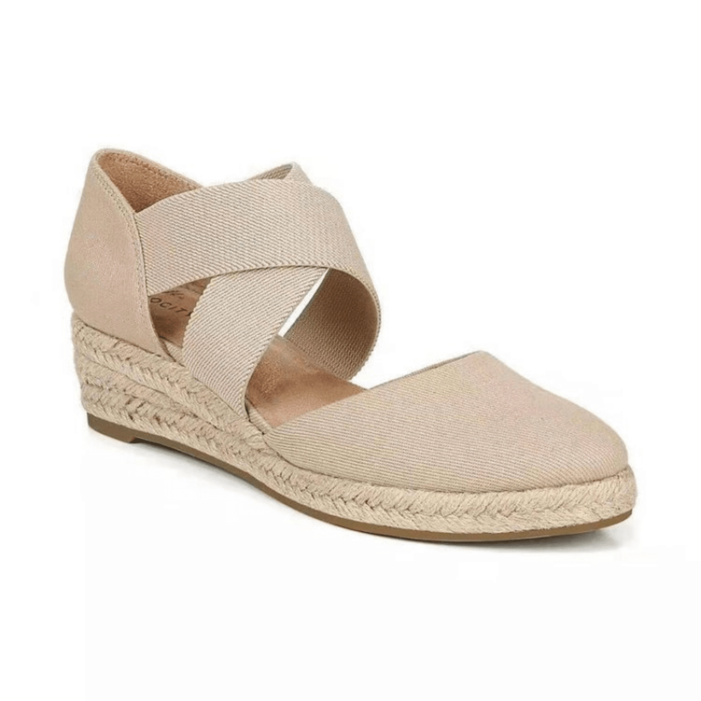 Mila | Espadrilles met kruisband & sleehak van touw