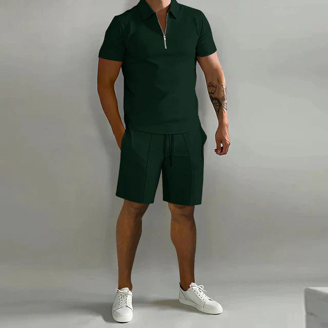 Giel | Luxe polo en short zomerset voor heren