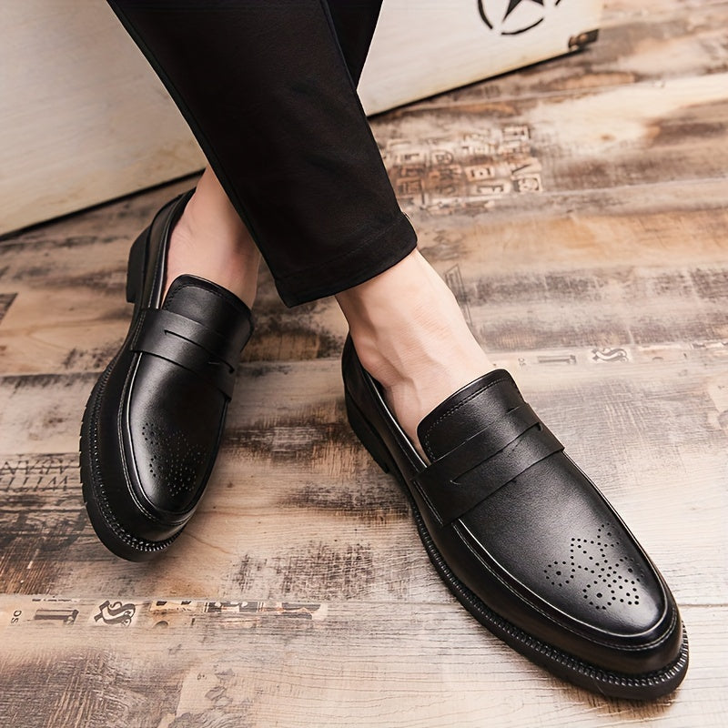 Jasper | Heren Penny Loafers met brogue details