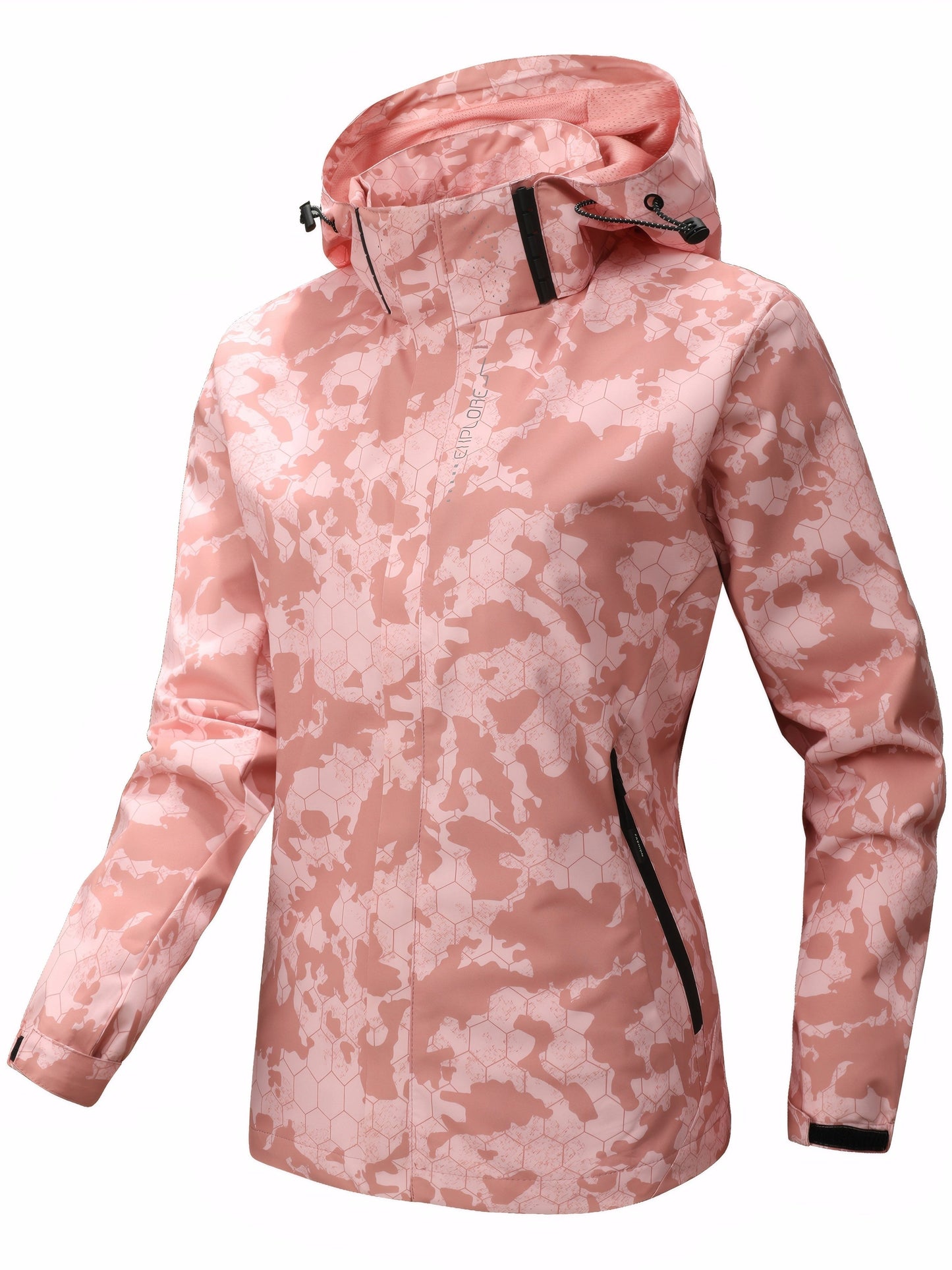 Elise | Winddichte camouflage-print dames outdoor sportjas