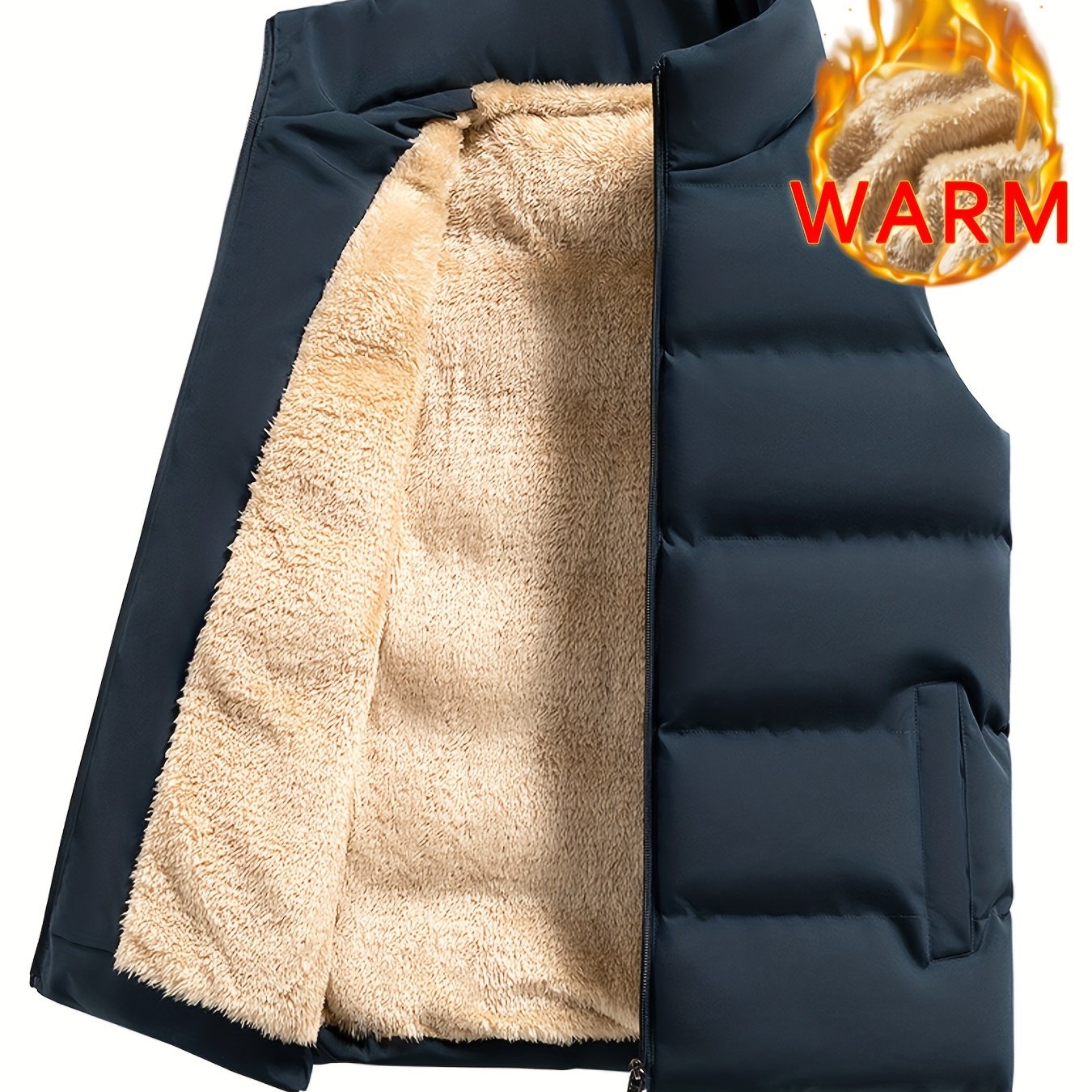 Lars | Warme fleece wintervest heren