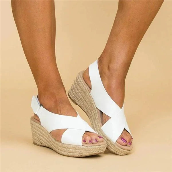 Comfortabele Orthopedische Sleehak Espadrilles - Clara