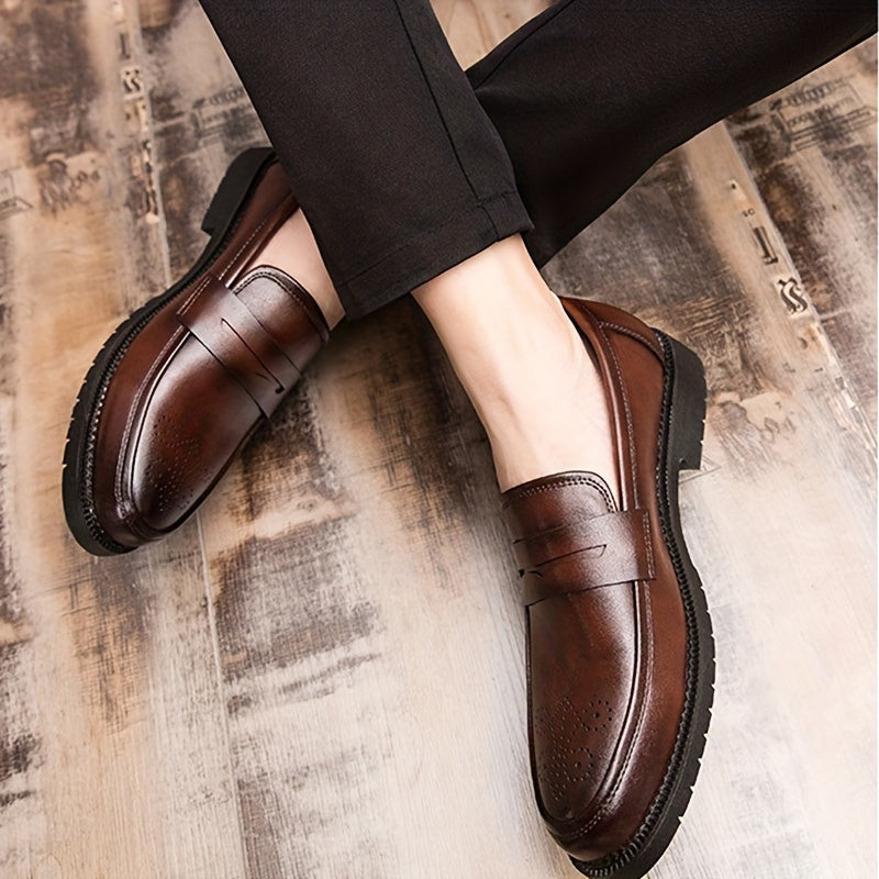 Jasper | Heren Penny Loafers met brogue details