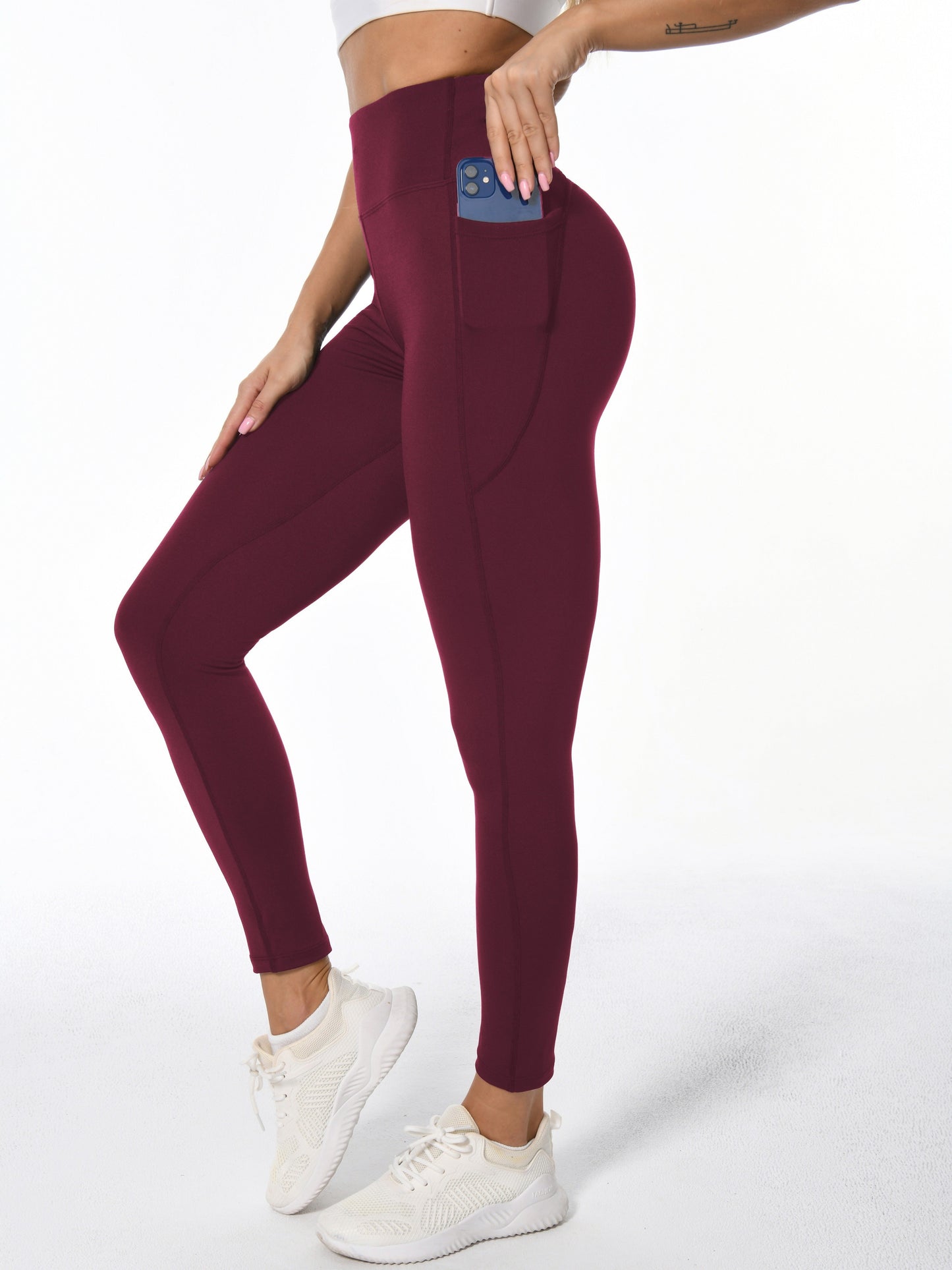 Sophie | Zachte stretchy dames sportleggings met billift en zakken