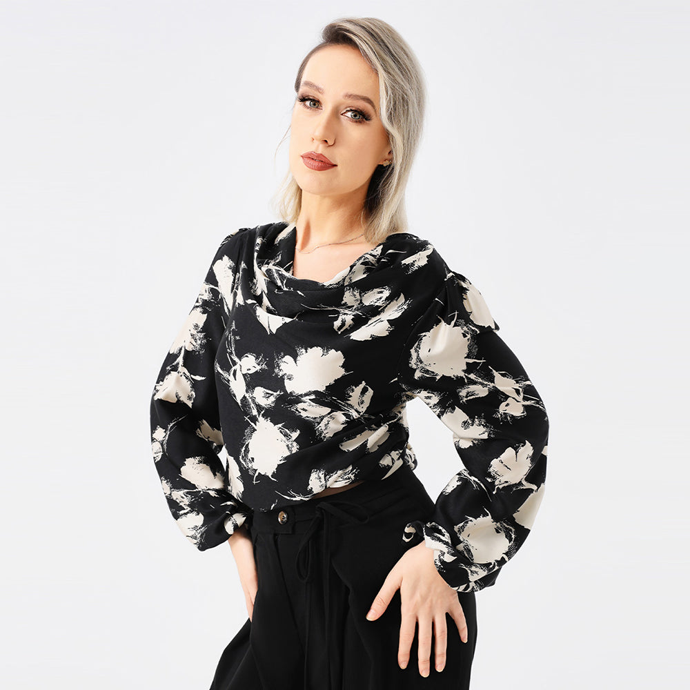 Elegante Blouse Met Print