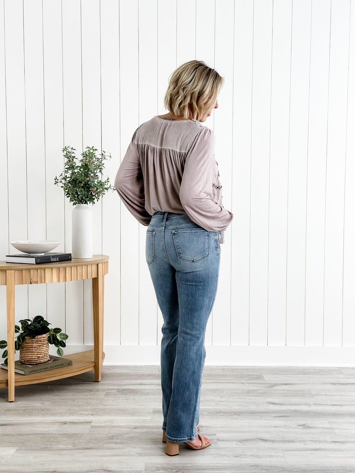 Tummy Control Denim Jeans Dames