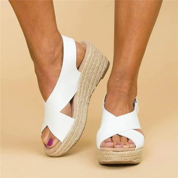 Comfortabele Orthopedische Sleehak Espadrilles - Clara