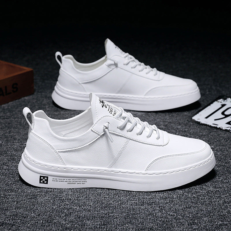 Luuk | Ademende witte heren sneakers