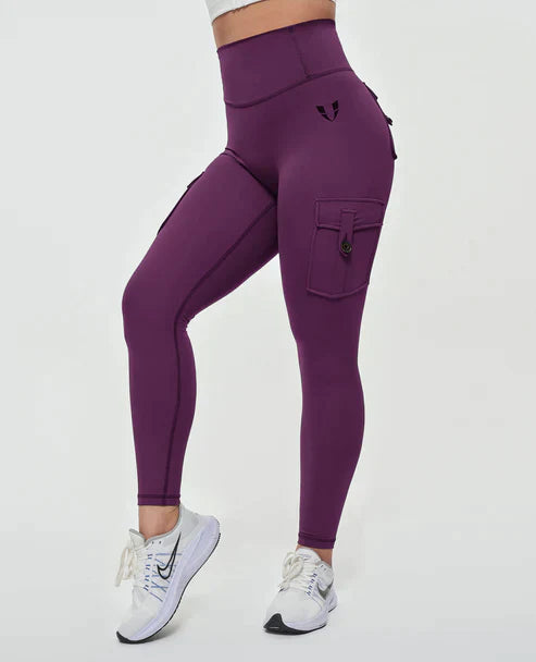 Jeana -Cargo-legging met hoge taille