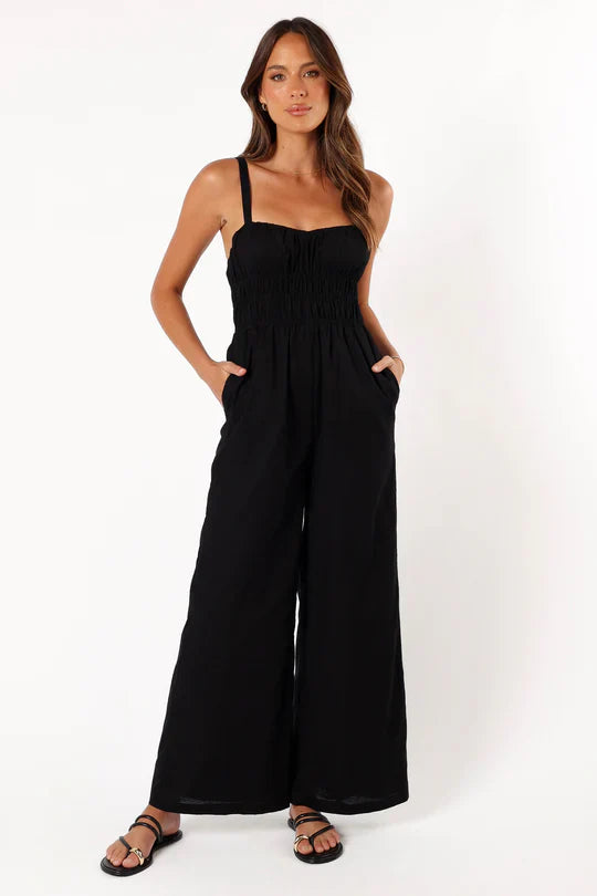 Mouwloze Jumpsuit Met Wijde Pijpen Dames