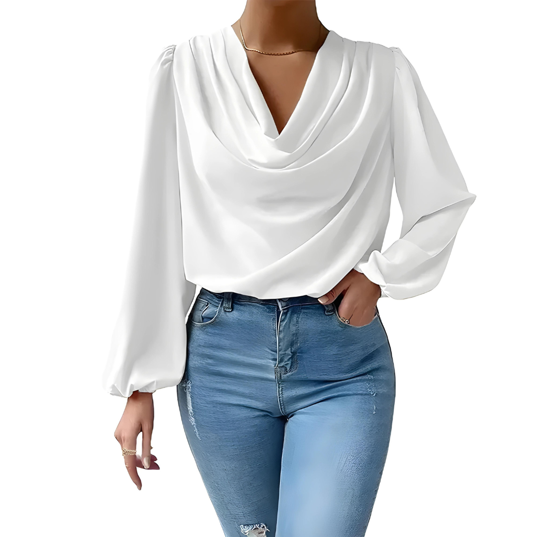 Nila - Elegante satijnen blouse