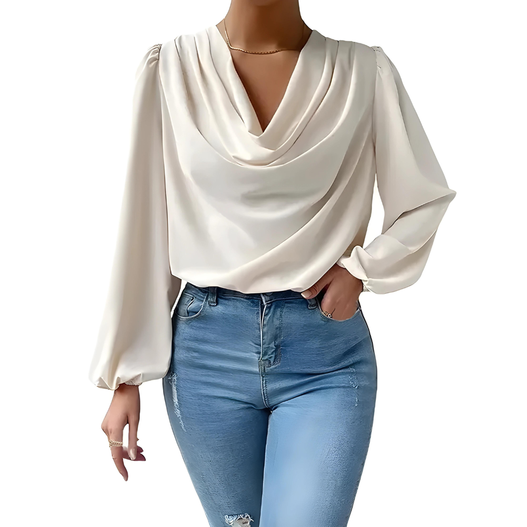 Nila - Elegante satijnen blouse