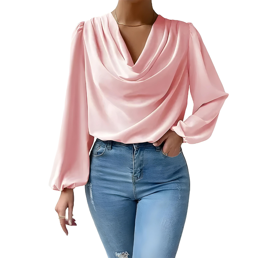 Nila - Elegante satijnen blouse