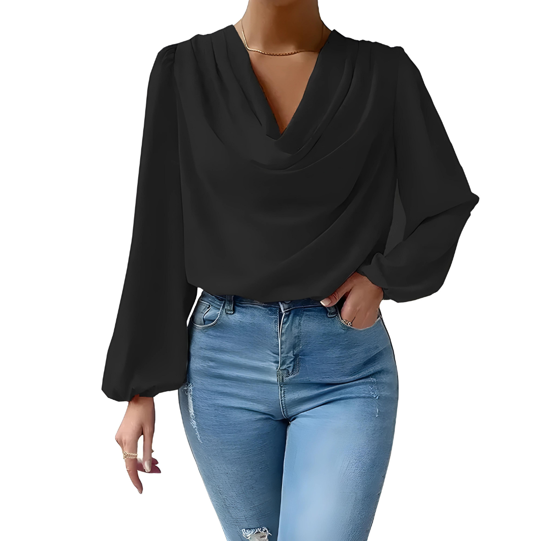 Nila - Elegante satijnen blouse