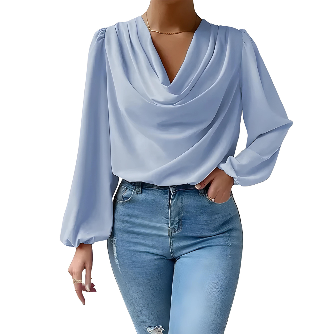 Nila - Elegante satijnen blouse