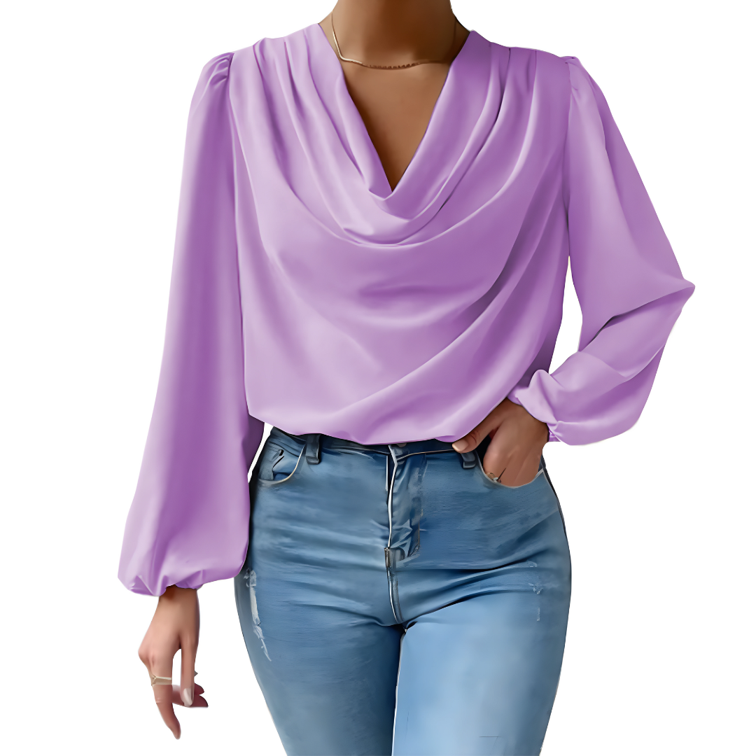 Nila - Elegante satijnen blouse