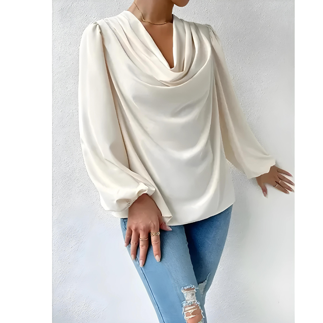 Nila - Elegante satijnen blouse