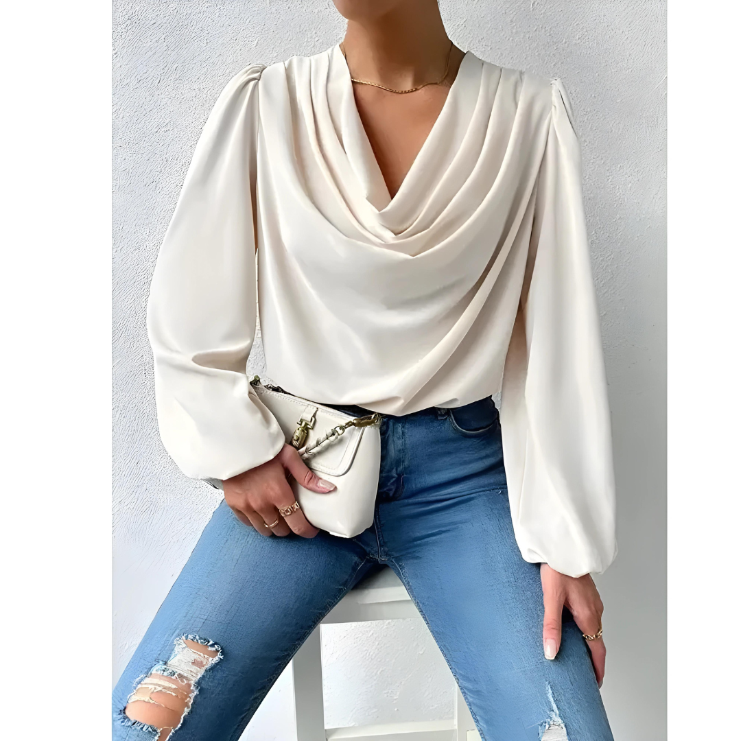 Nila - Elegante satijnen blouse