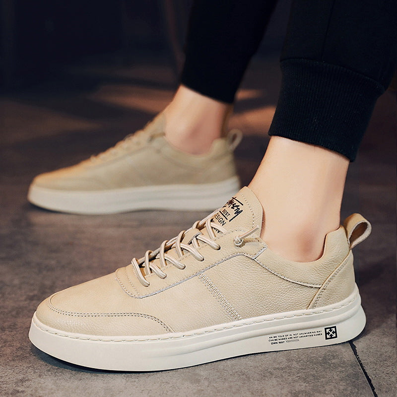 Luuk | Ademende witte heren sneakers