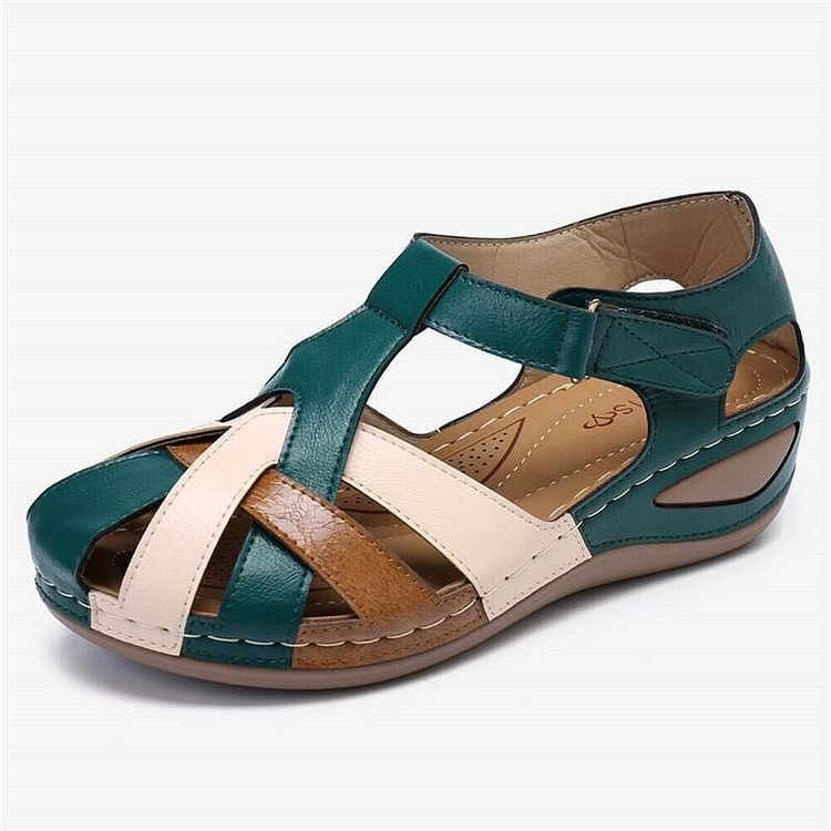 Casual sandalen met sleehak voor dames