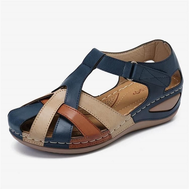 Casual sandalen met sleehak voor dames